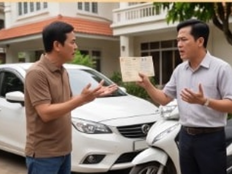 Chìa khóa ô tô, giấy đăng ký xe và tài liệu giao dịch